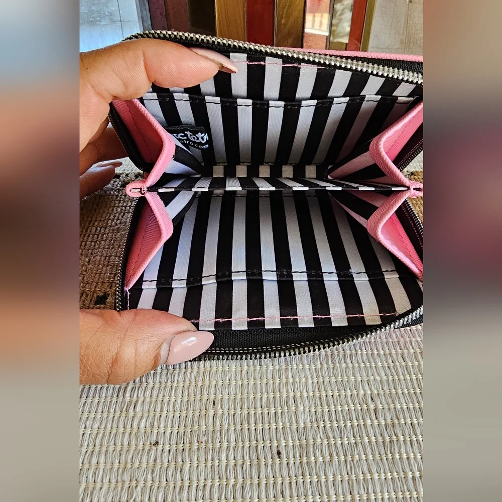 Marc Tetro Yorkie Small Wallet Card Holder Pockets Faux Leather.